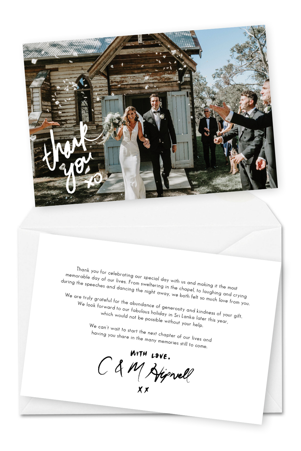 10 Wording Examples For Your Wedding Thank You Cards With Template For Wedding Thank You Cards