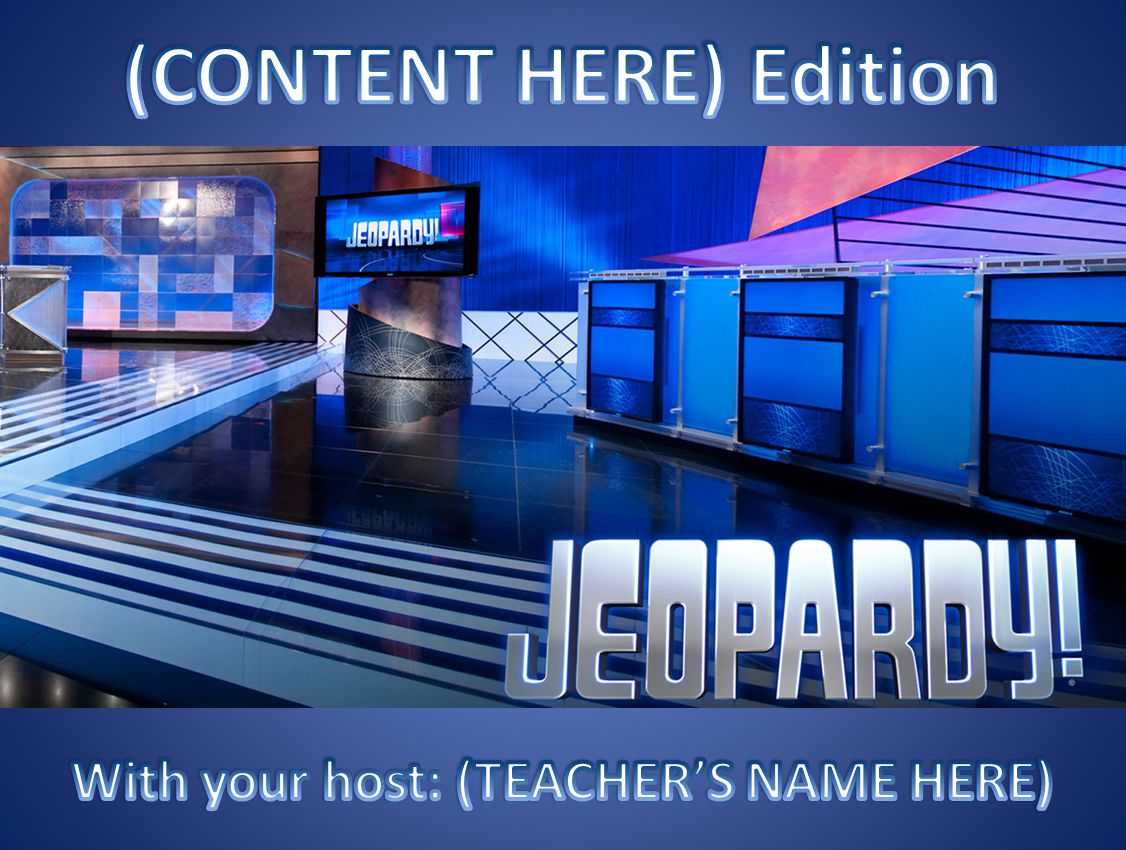 11 Best Free Jeopardy Templates For The Classroom Pertaining To Jeopardy Powerpoint Template With Score