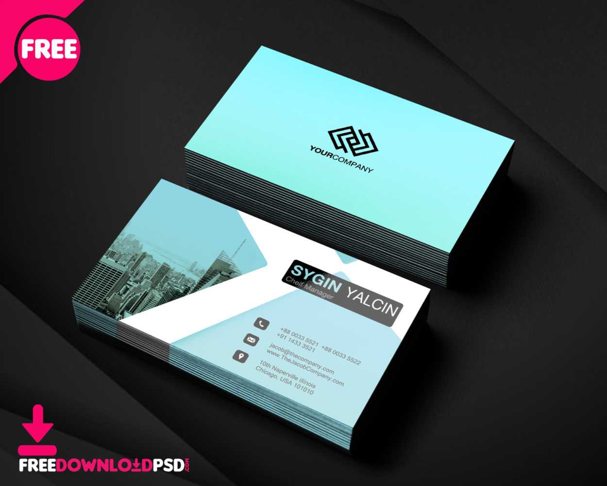 150+ Free Business Card Psd Templates Inside Iphone Business Card Template