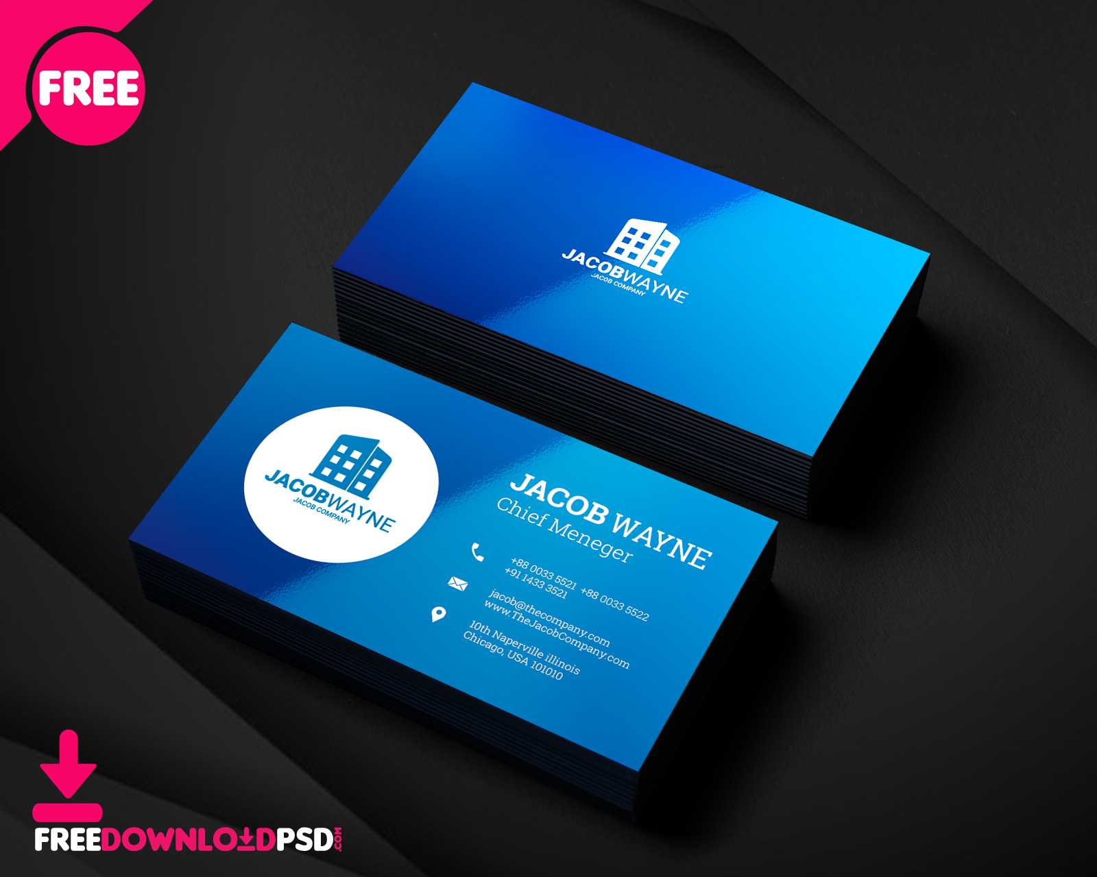 150+ Free Business Card Psd Templates Within Photography Business Card Template Photoshop