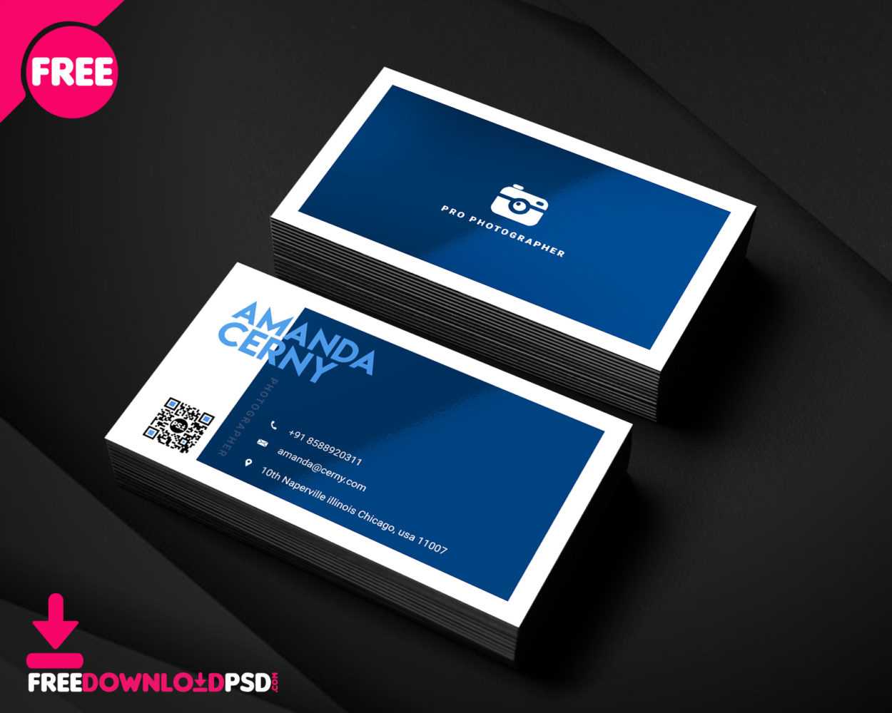 150+ Free Business Card Psd Templates Within Visiting Card Psd Template