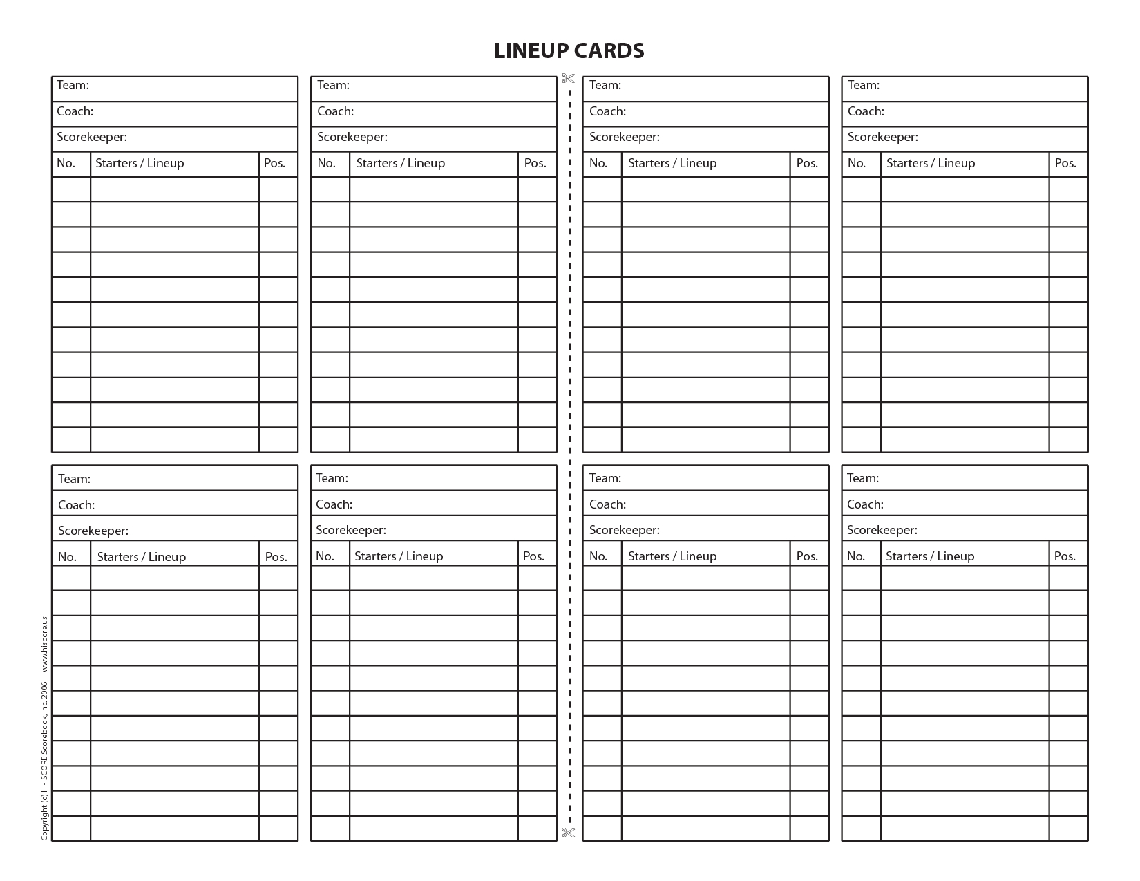 18 Useful Baseball Lineup Cards | Kittybabylove Inside Dugout Lineup Card Template