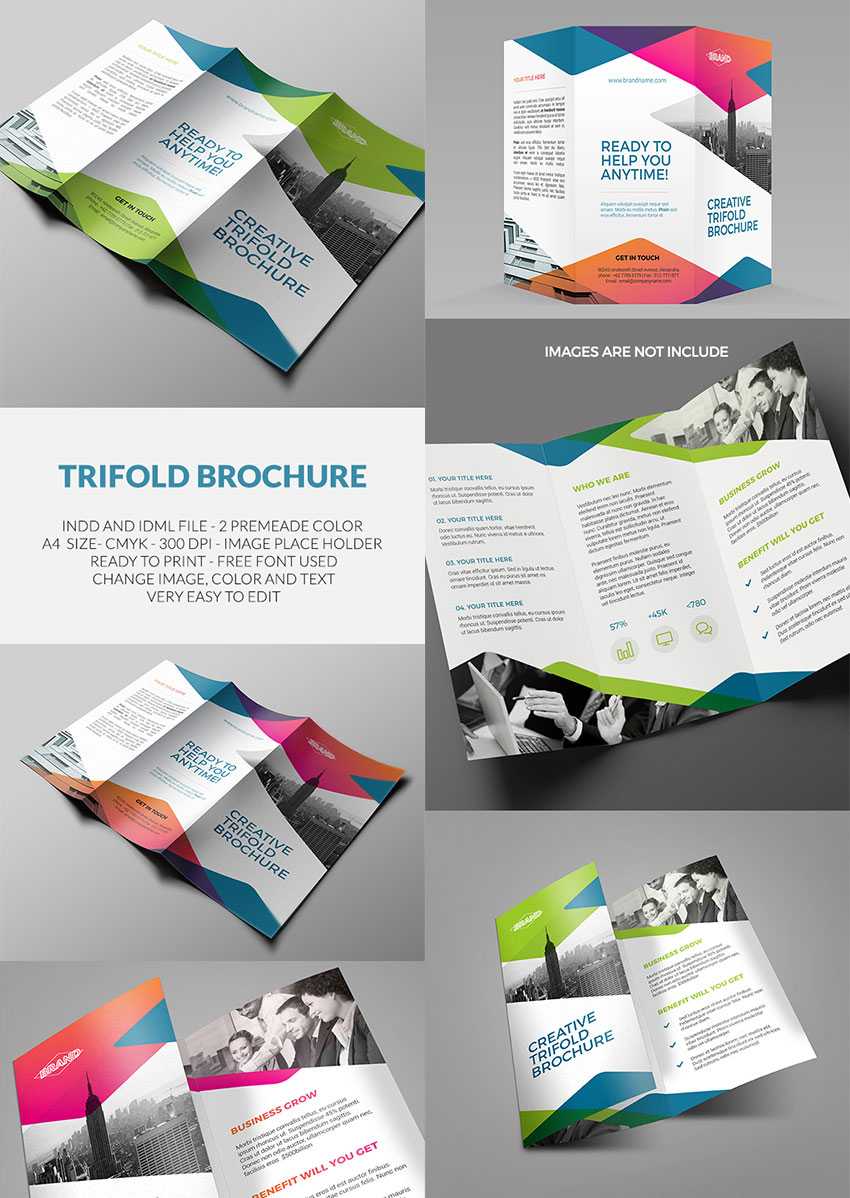 20 Лучших Шаблонов Indesign Brochure - Для Творческого throughout Tri Fold Brochure Template Indesign Free Download