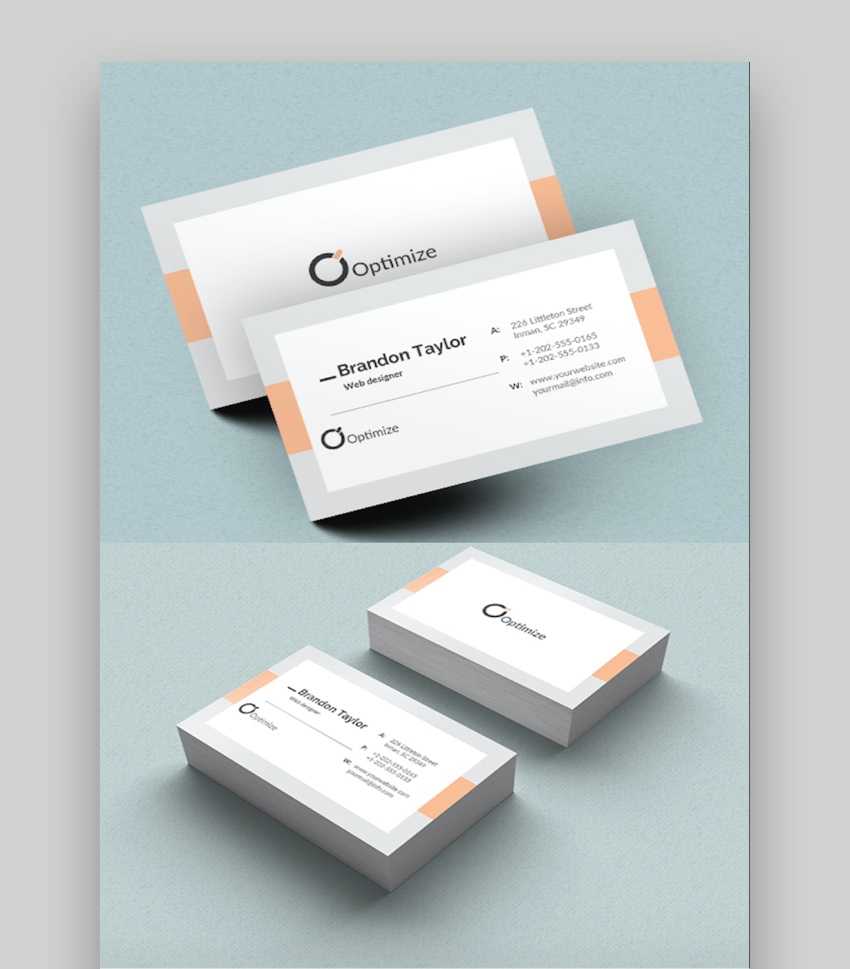 20+ Double Sided, Vertical Business Card Templates (Word, Or Intended For 2 Sided Business Card Template Word