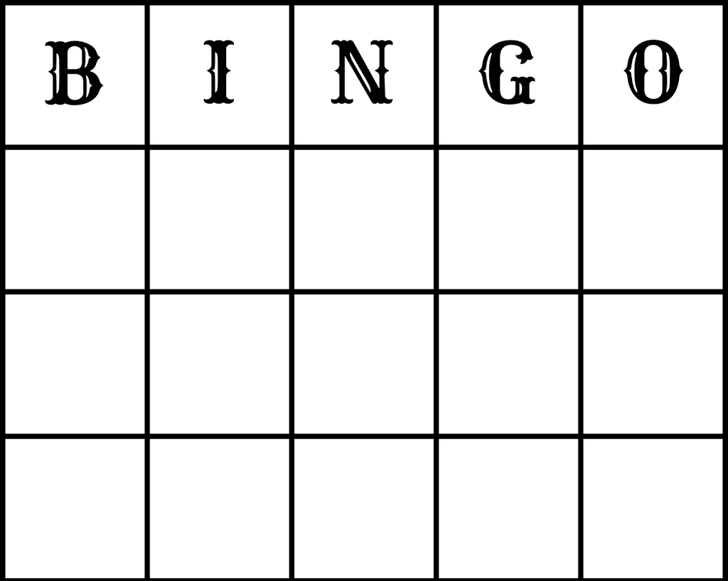 25 Amusing Blank Bingo Cards For All | Kittybabylove Throughout Bingo Card Template Word