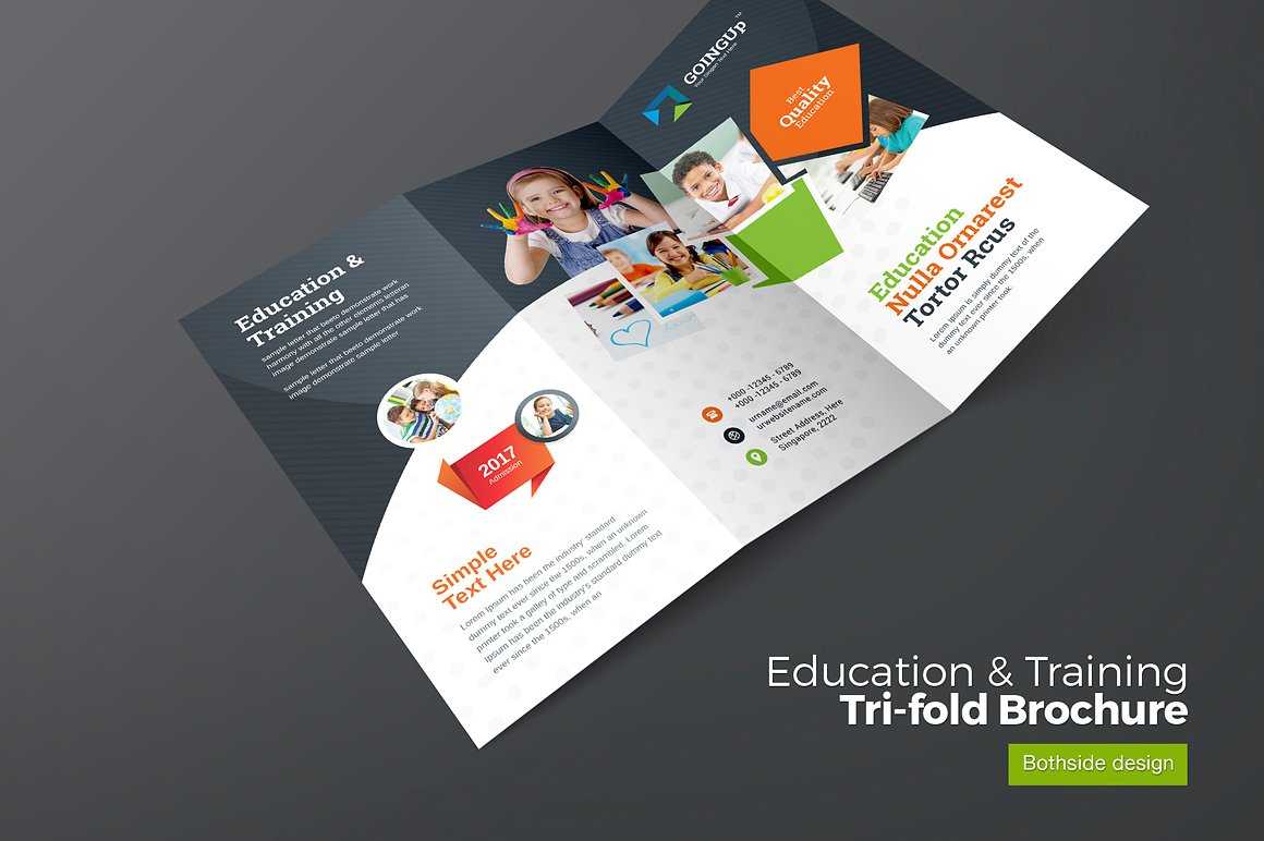 25+ Best Education Brochure Templates For Schools Throughout Tri Fold School Brochure Template