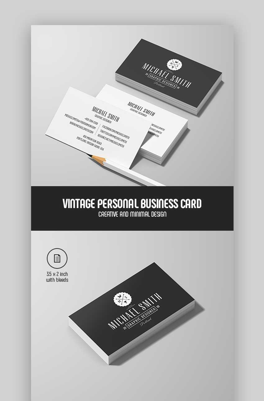 25 Best Personal Business Cards Designed For Better Intended For Networking Card Template