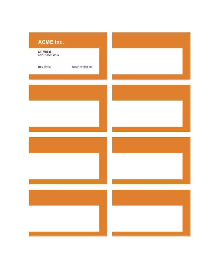 25 Cool Membership Card Templates & Designs (Ms Word) ᐅ Throughout Template For Membership Cards