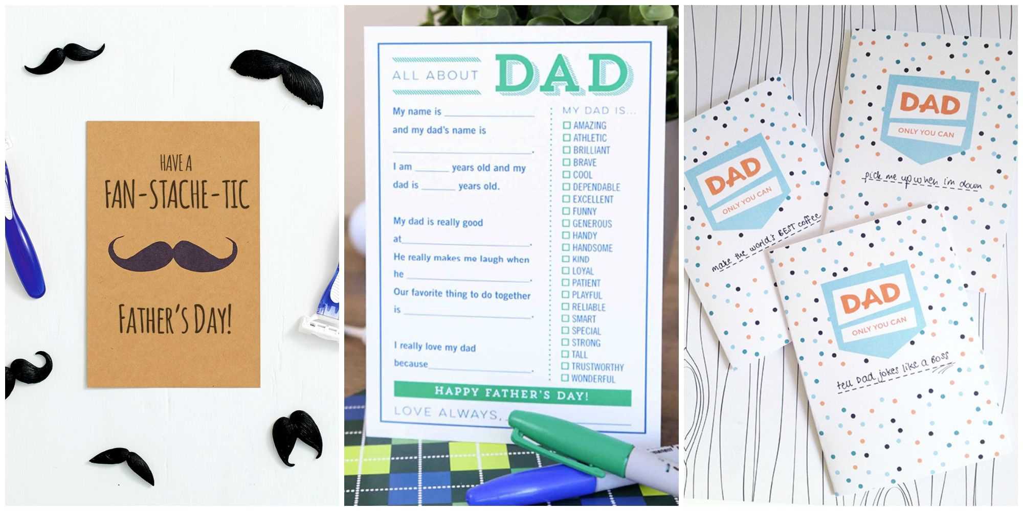 25 Printable Father's Day Cards – Free Printable Cards For Regarding 52 Reasons Why I Love You Cards Templates Free