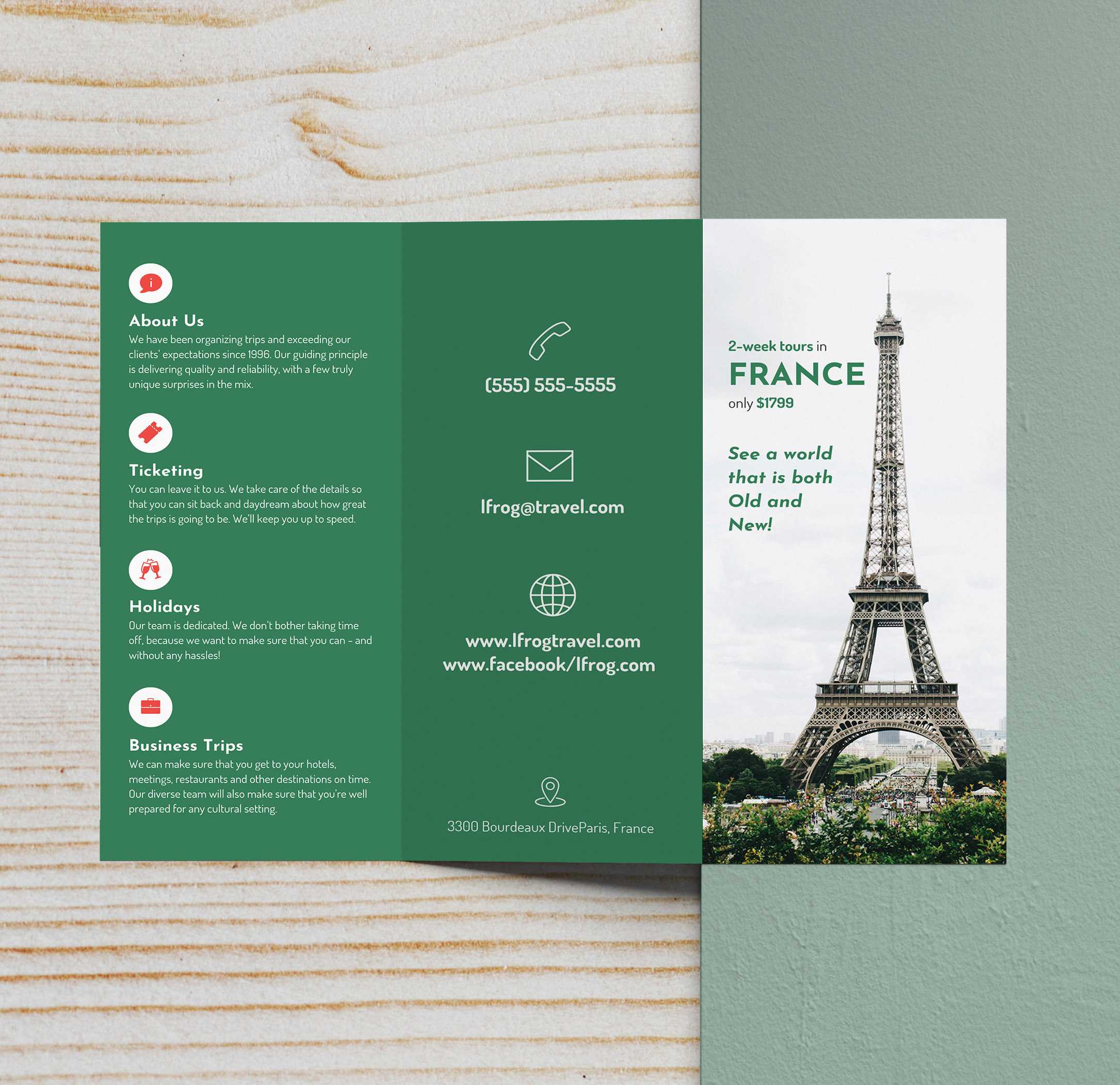 25+ Trifold Brochure Examples To Inspire Your Design Regarding Three Panel Brochure Template