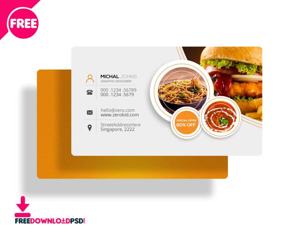 30+ Delicate Restaurant Business Card Templates | Decolore For Restaurant Business Cards Templates Free