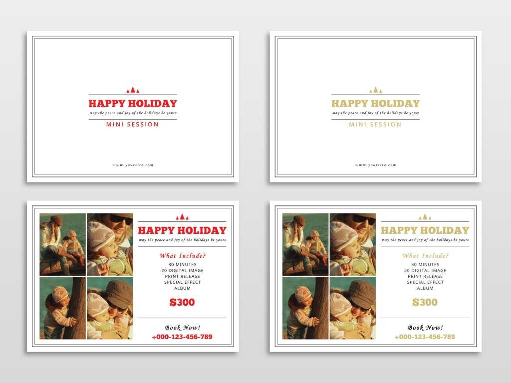 30 Holiday Card Templates For Photographers To Use This Year Throughout Free Christmas Card Templates For Photographers