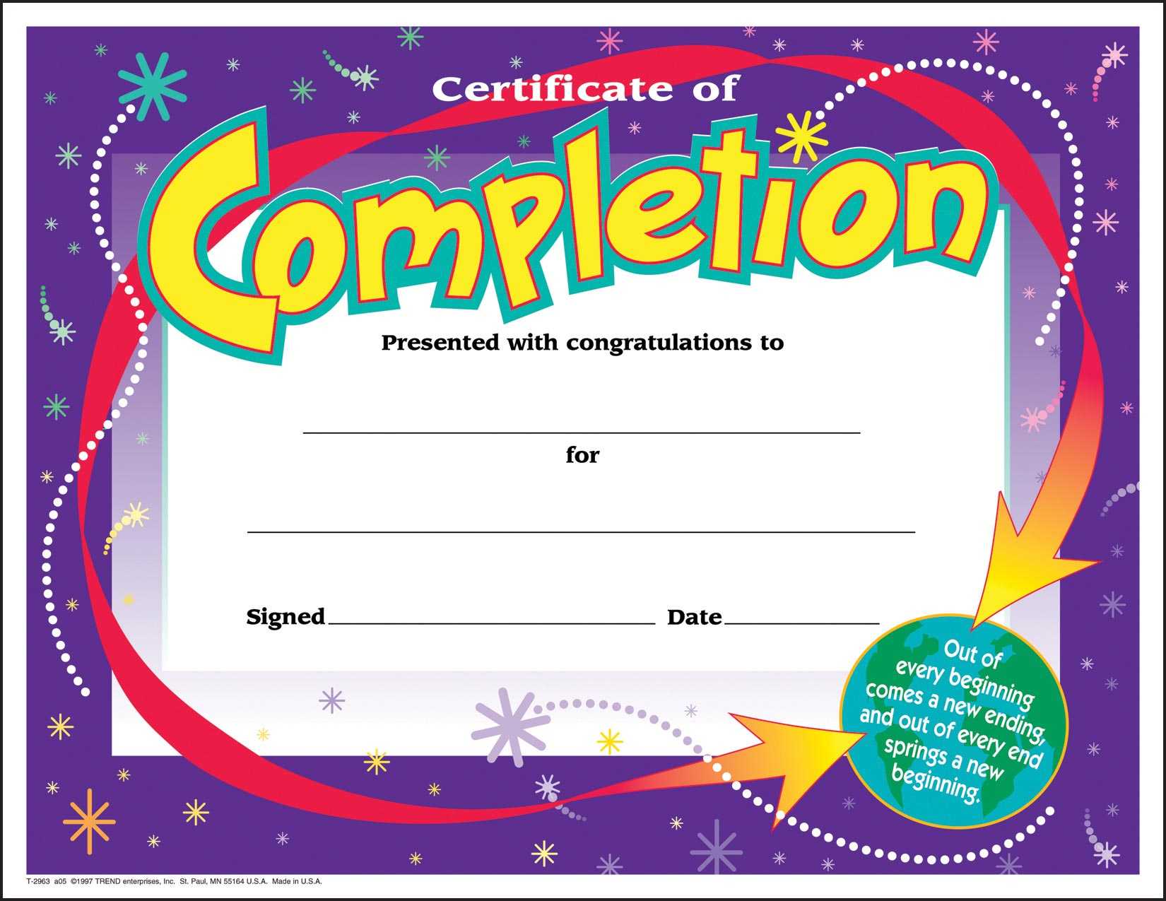 30 Kids Certificate Of Completion Awards Pack Inside Certificate Of Achievement Template For Kids