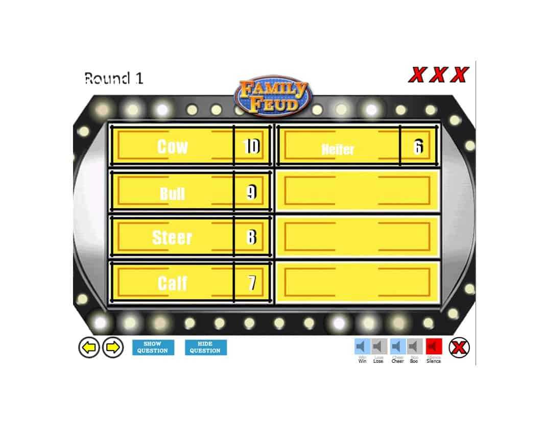 31 Great Family Feud Templates (Powerpoint, Pdf & Word) ᐅ With Family Feud Game Template Powerpoint Free