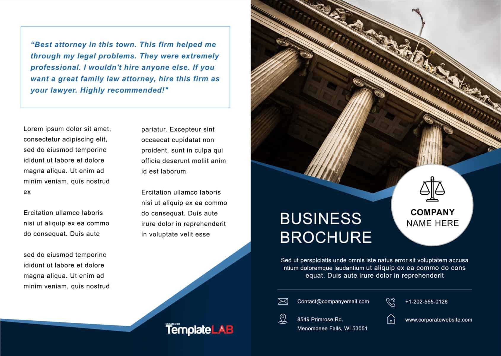 33 Free Brochure Templates (Word + Pdf) ᐅ Templatelab With Free Template For Brochure Microsoft Office