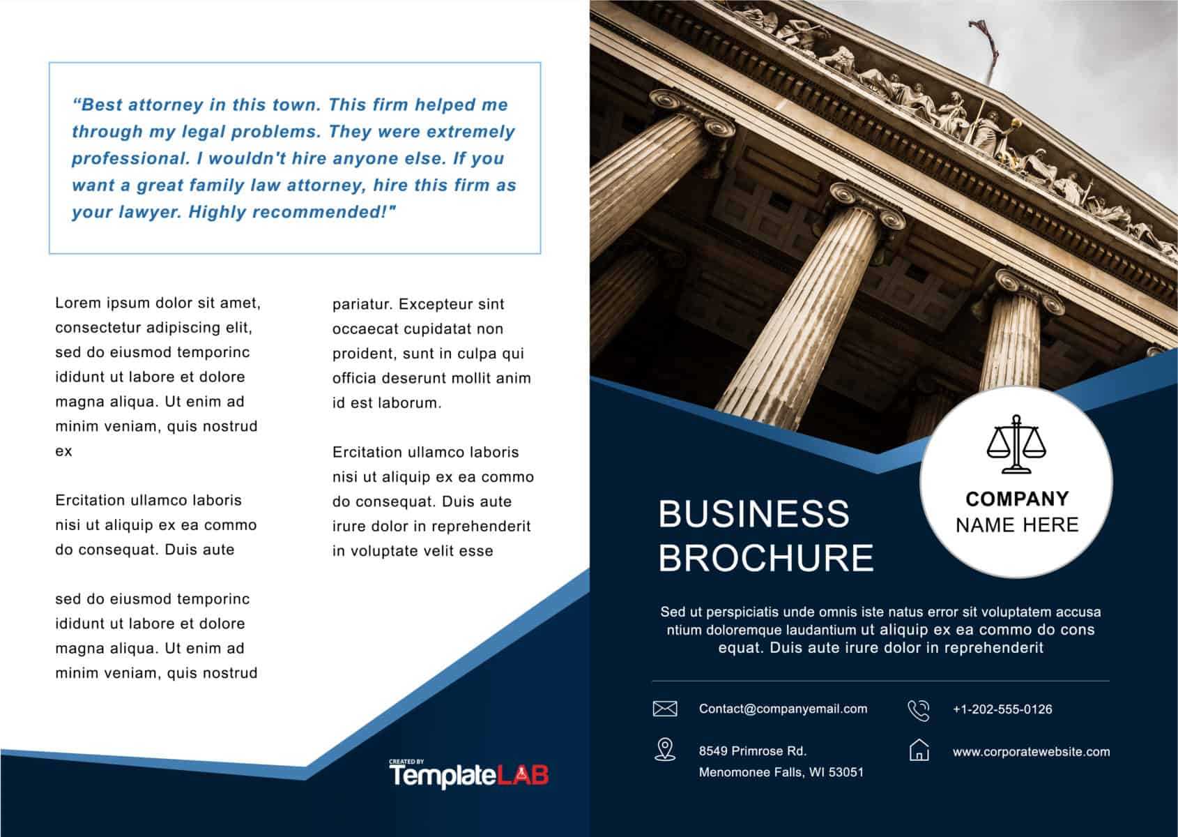 33 Free Brochure Templates (Word + Pdf) ᐅ Templatelab with Microsoft Word Brochure Template Free