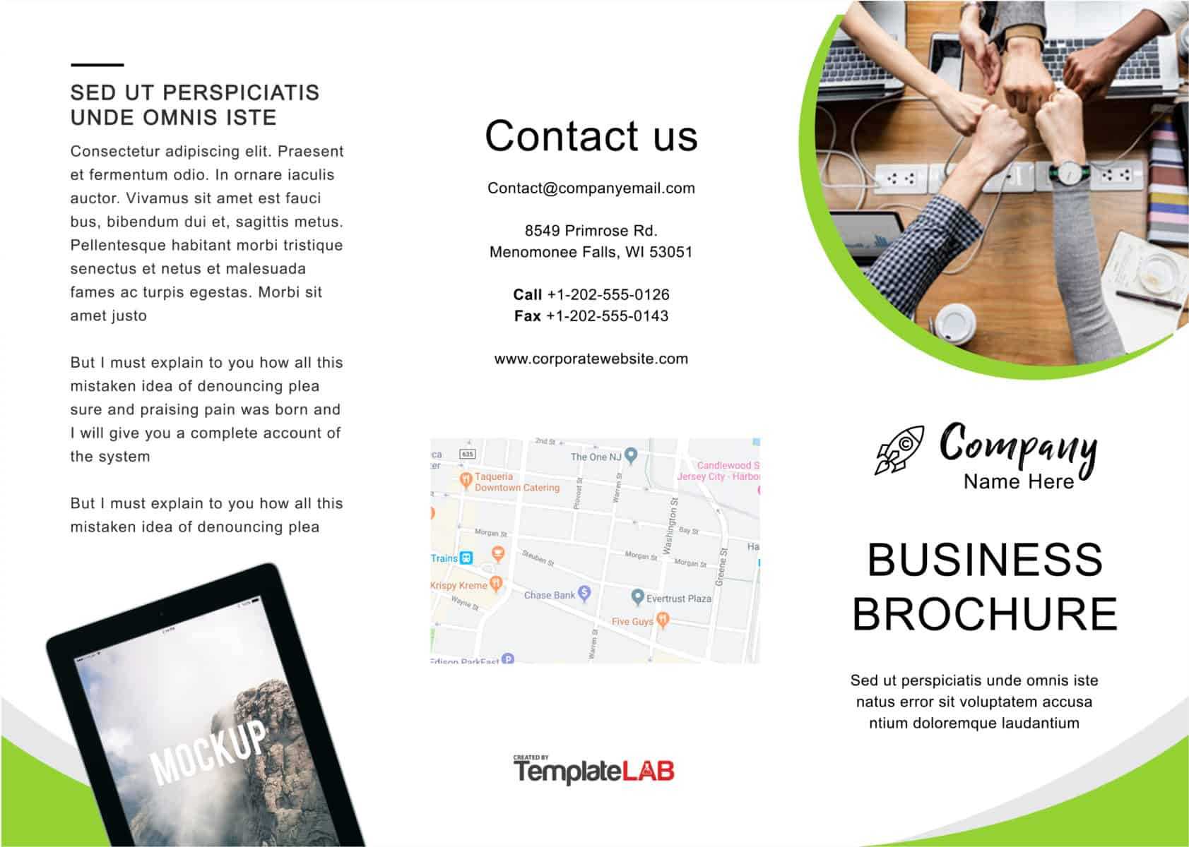 33 Free Brochure Templates (Word + Pdf) ᐅ Templatelab Within Free Online Tri Fold Brochure Template