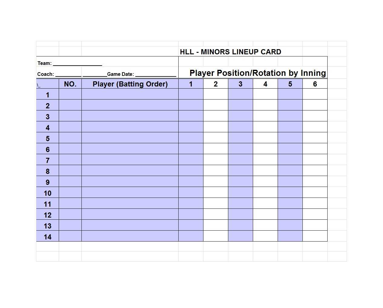 33 Printable Baseball Lineup Templates [Free Download] ᐅ Intended For Baseball Lineup Card Template