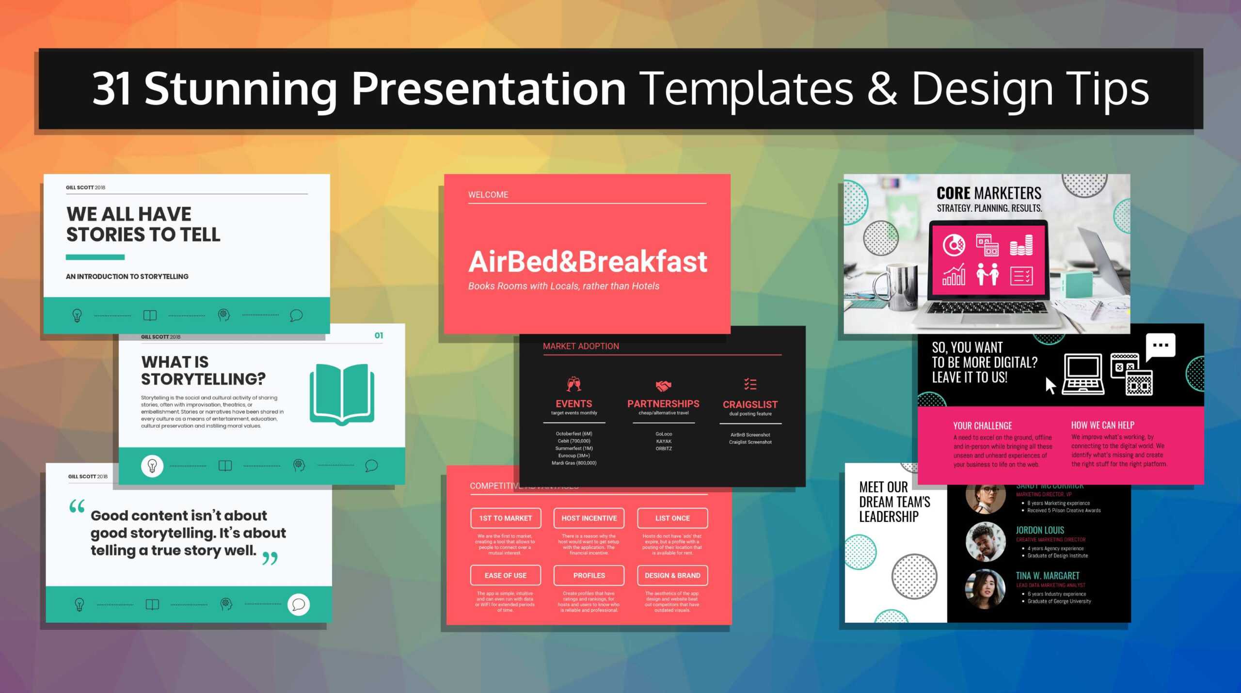 33 Stunning Presentation Templates And Design Tips Throughout Sample Templates For Powerpoint Presentation