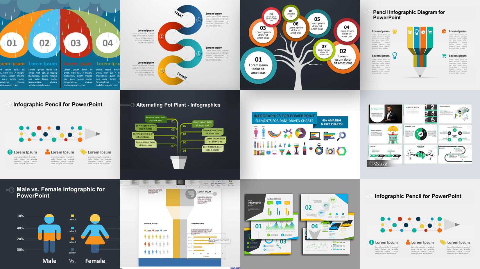 35+ Free Infographic Powerpoint Templates To Power Your Within How To Design A Powerpoint Template