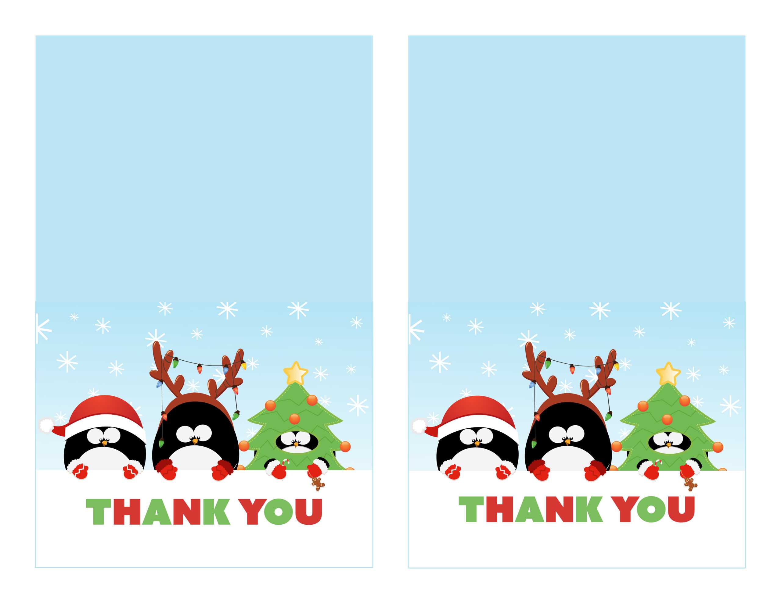 36 Adding Christmas Thank You Card Templates Free Download Intended For Christmas Thank You Card Templates Free