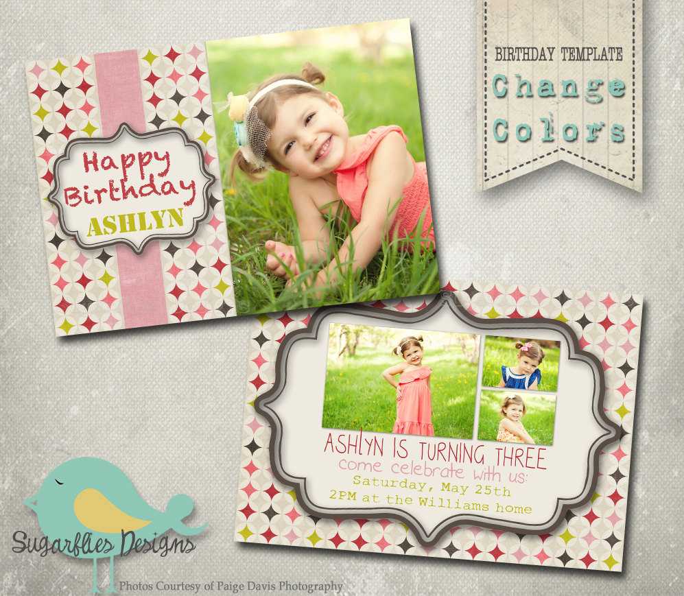 40Th Birthday Ideas: Birthday Invitation Template For Photoshop With Photoshop Birthday Card Template Free
