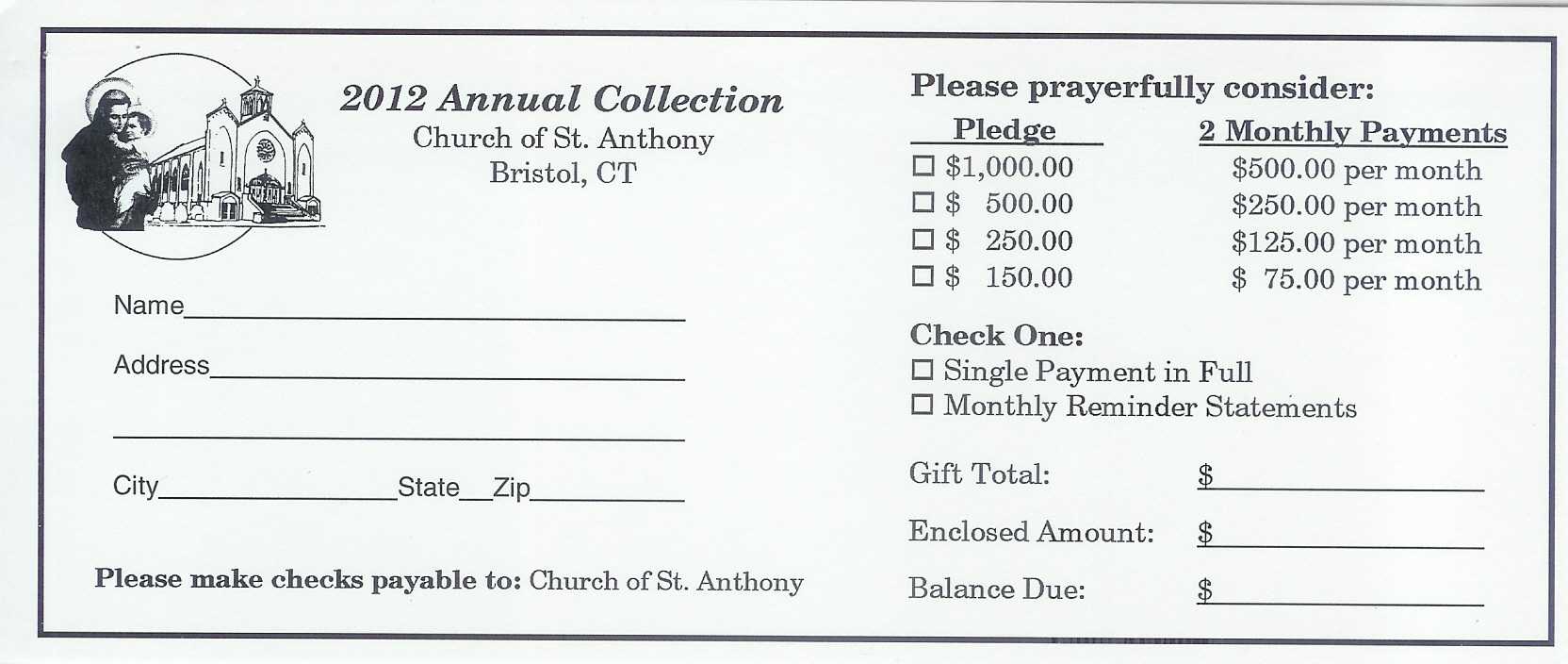4570Book | Church Pledge Cards Clipart In Pack #4661 Pertaining To Free Pledge Card Template