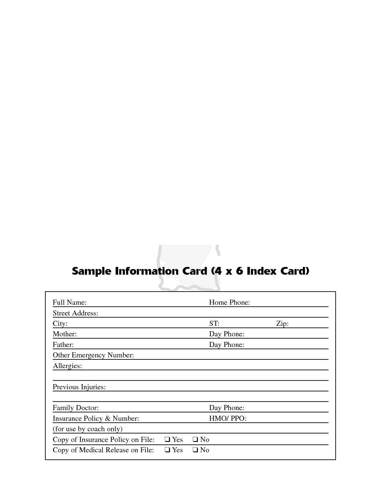 4X6 Note Card Template – Karan.ald2014 With 4X6 Note Card Template Word
