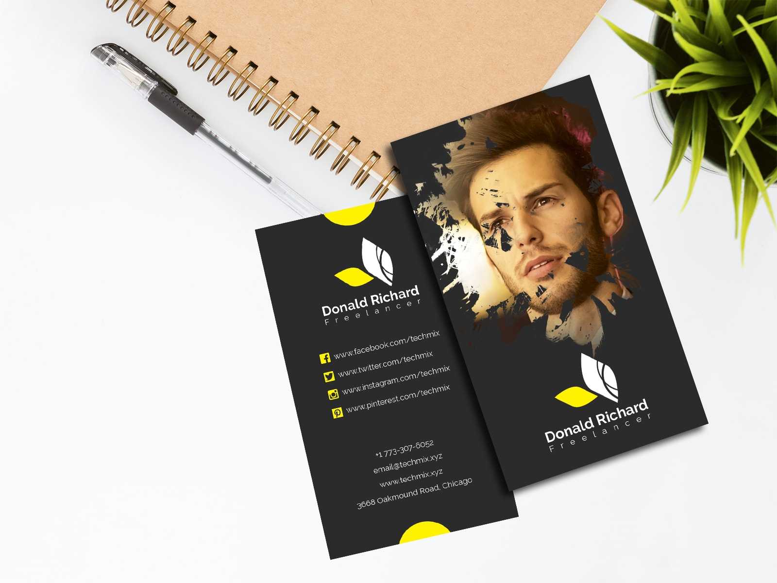 5 Best Freelancer Business Cards 2020 | Techmix Pertaining To Freelance Business Card Template