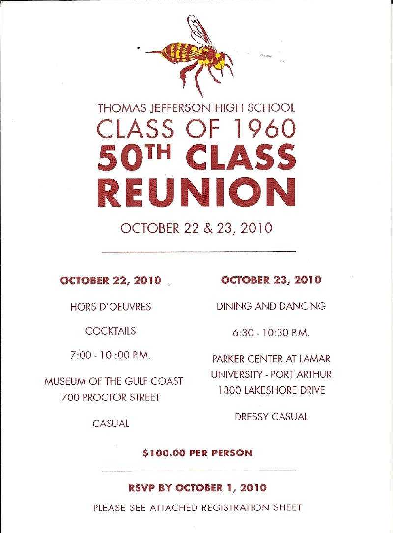 50Th Class Reunion Invitations Throughout Reunion Invitation Card Templates