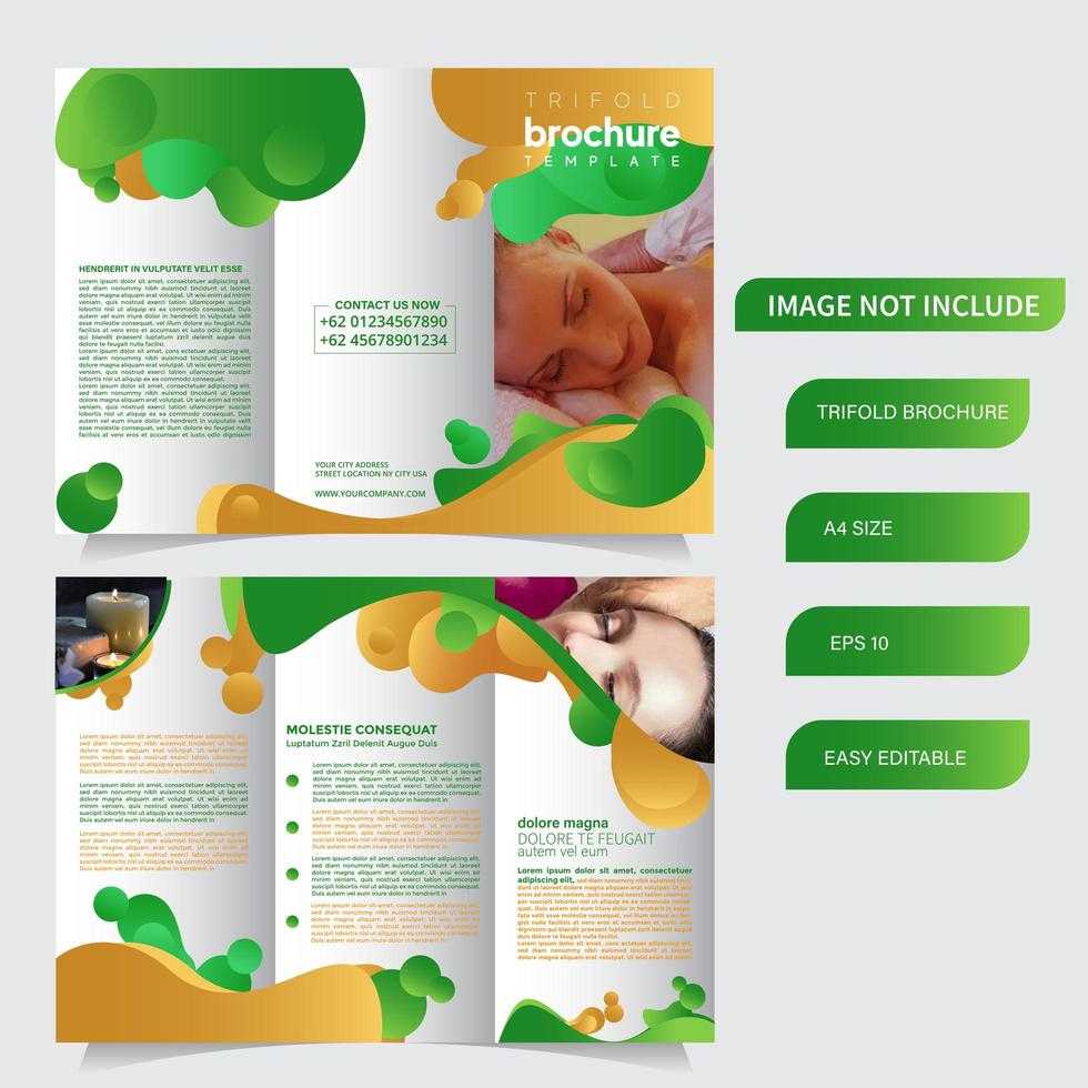 6 Page Trifold Brochure Template With Liquid Style Regarding Nutrition Brochure Template