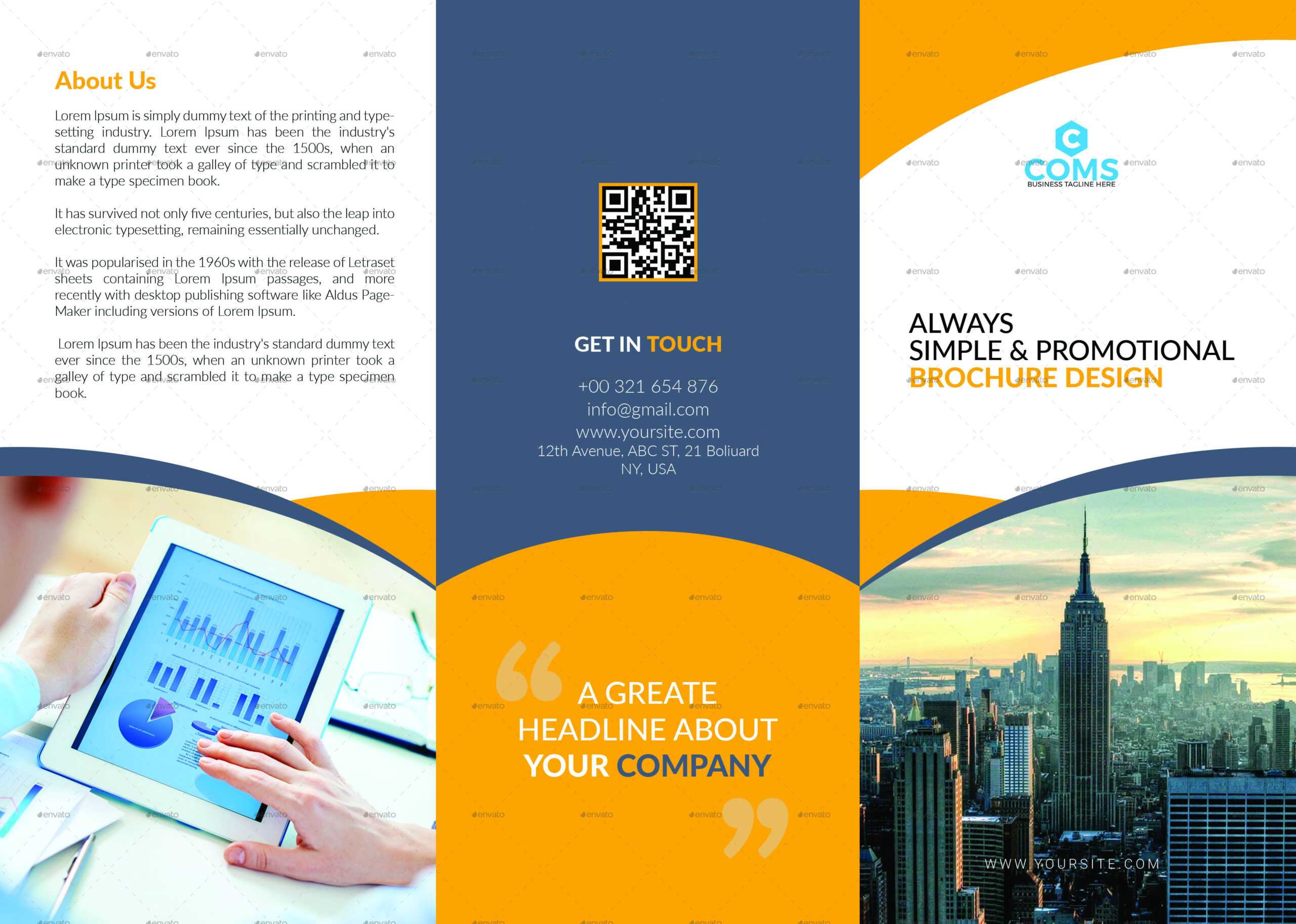 76+ Premium &amp; Free Business Brochure Templates Psd To for Single Page Brochure Templates Psd