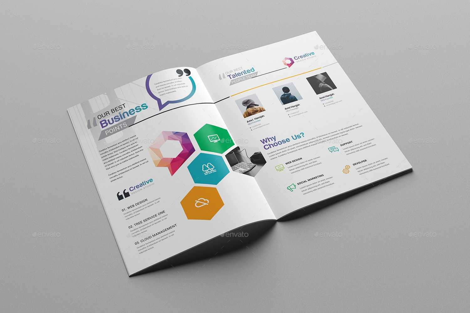 76+ Premium & Free Business Brochure Templates Psd To For Two Fold Brochure Template Psd
