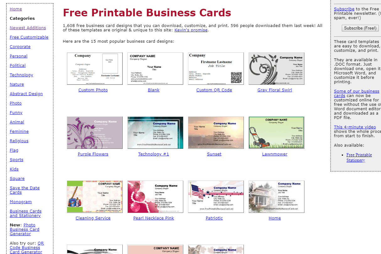 8 Best Places To Find Free Business Card Templates Within Free Business Cards Templates For Word