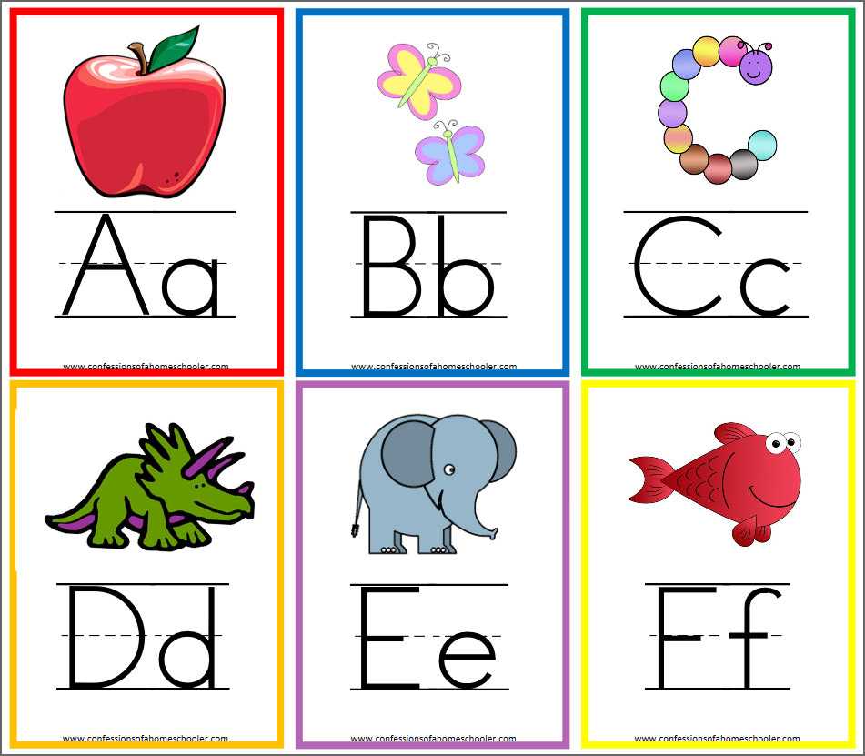 8 Free Printable Educational Alphabet Flashcards For Kids Within Free Printable Flash Cards Template