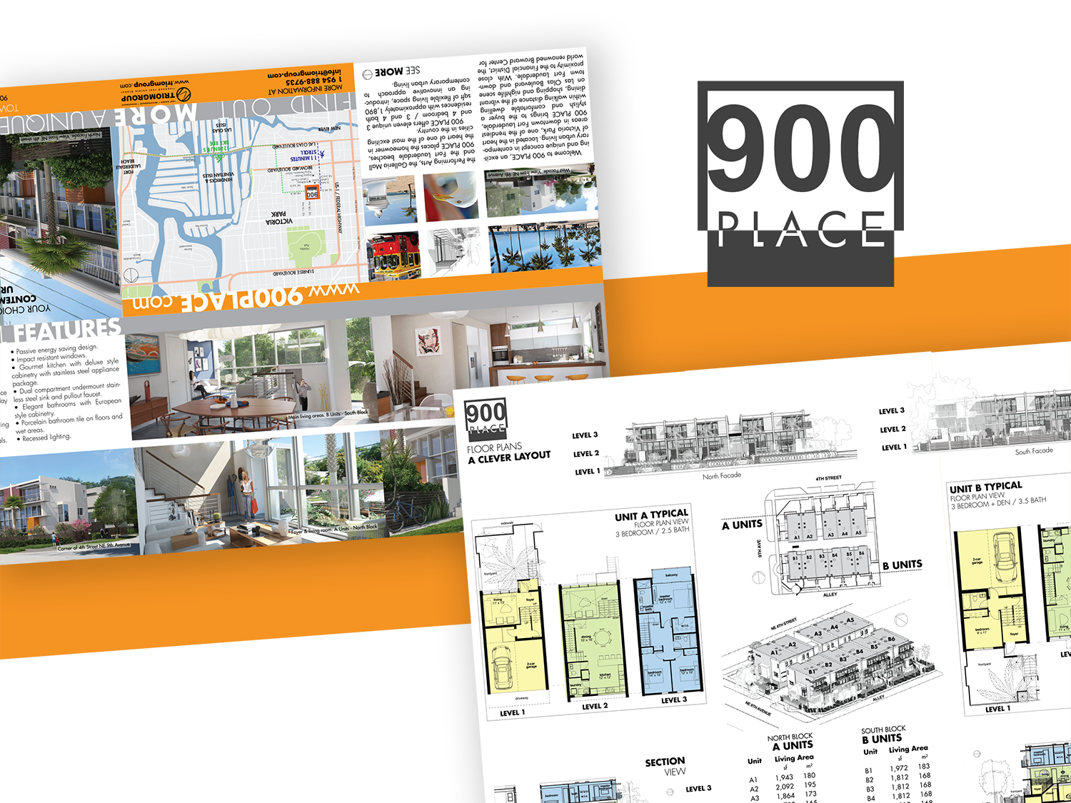 900 Place / 6 Panel Brochurevictor Suarez On Dribbble With Regard To 6 Panel Brochure Template