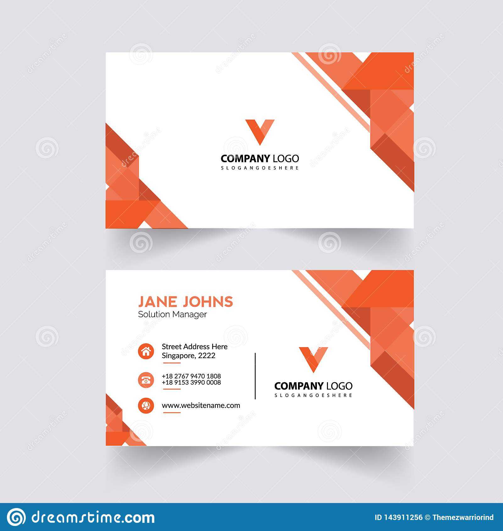 Abstruct Business Card Template Stock Illustration Inside Adobe Illustrator Business Card Template