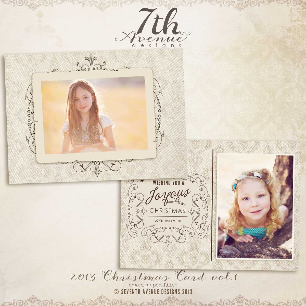 All Products : 7Thavenue Designs :: Logo And Templates With Regard To Free Photoshop Christmas Card Templates For Photographers
