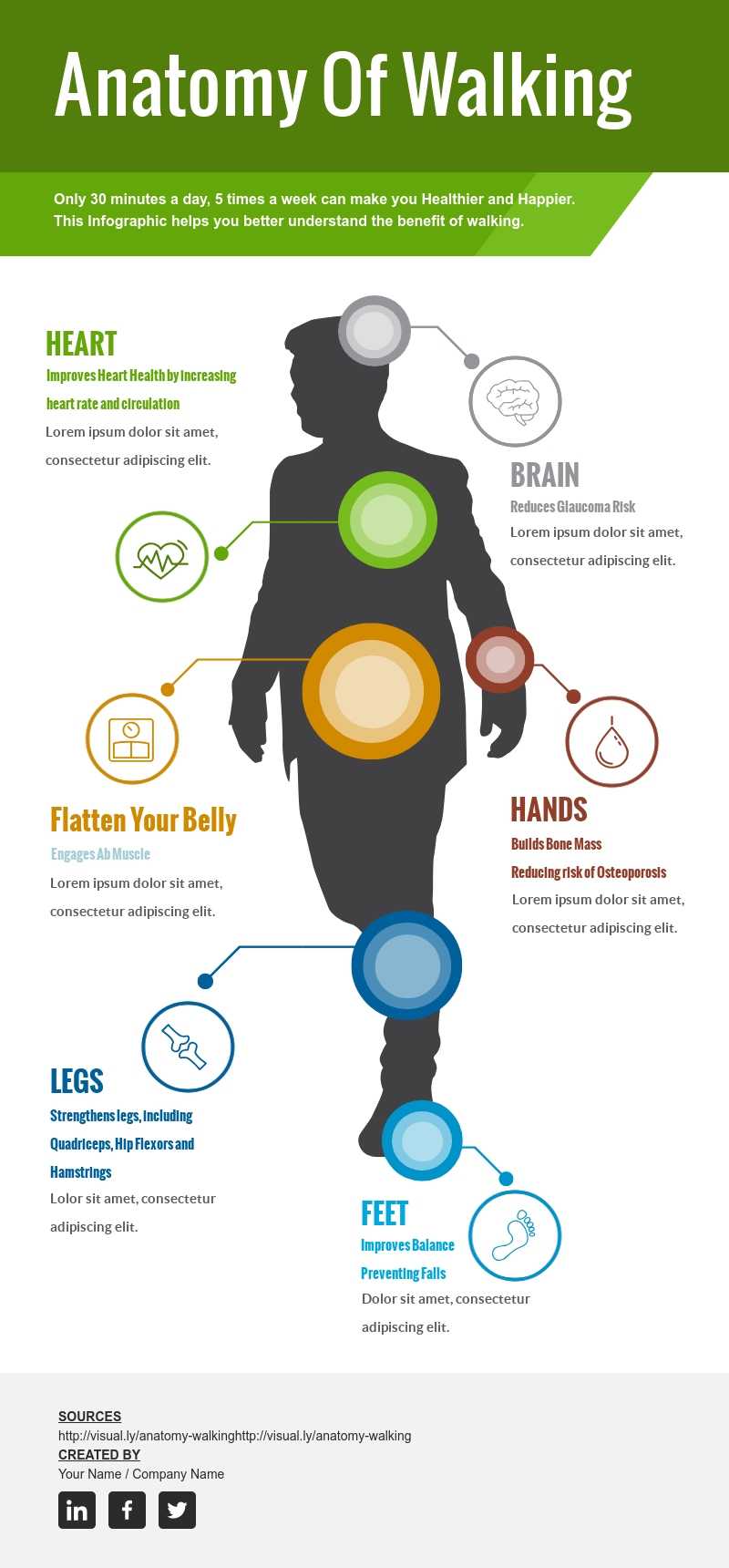 Anatomy Of Walking – Infographic Template – Visme For Walking Certificate Templates
