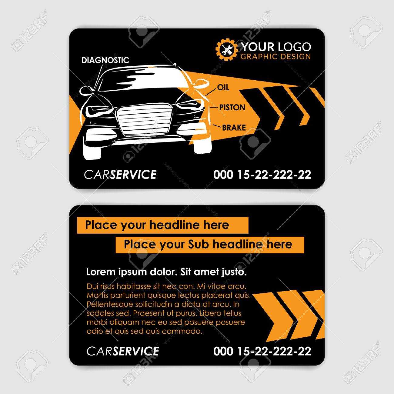 Auto Repair Business Card Template. Create Your Own Business.. With Regard To Transport Business Cards Templates Free