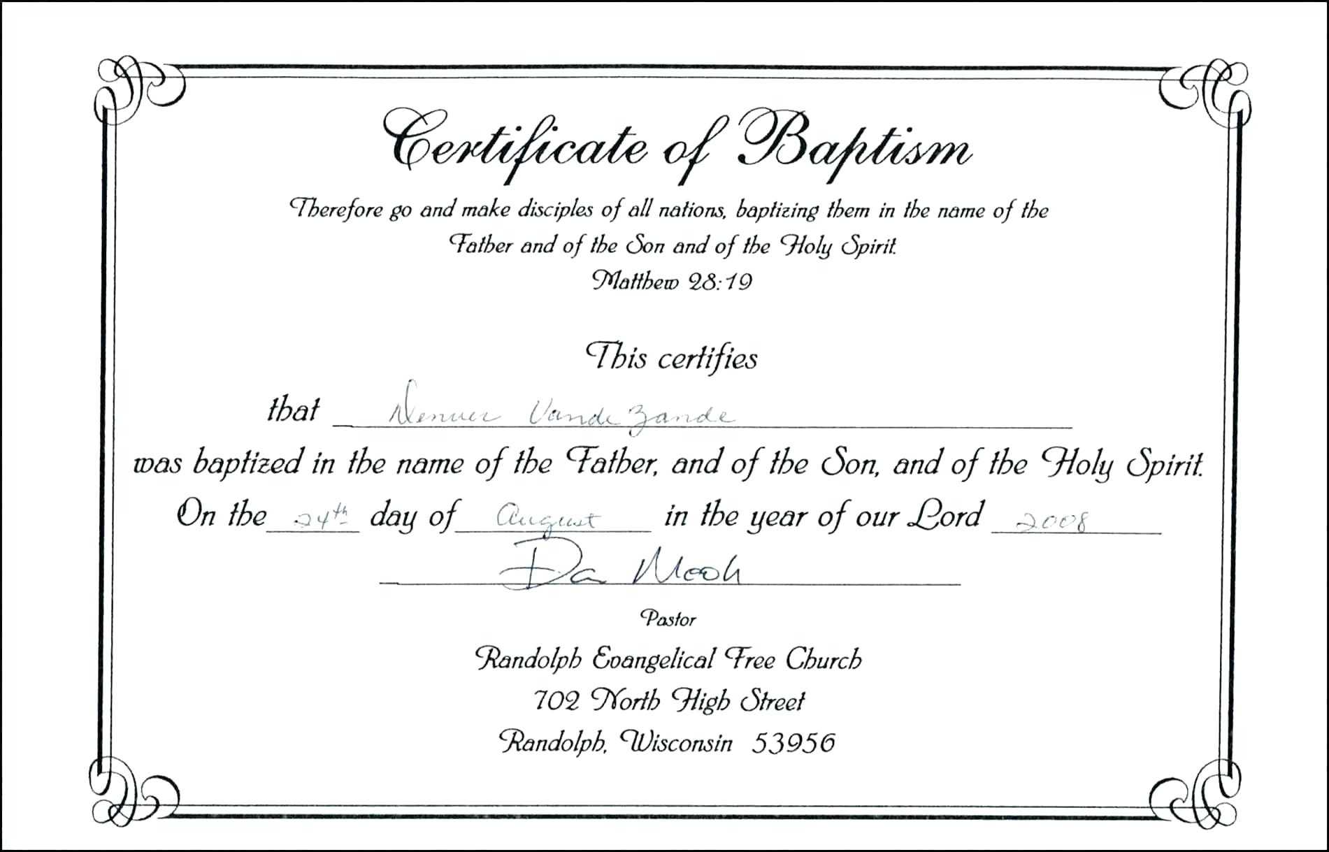 Baby Christening Certificate Template – Great Sample Templates With Baptism Certificate Template Word