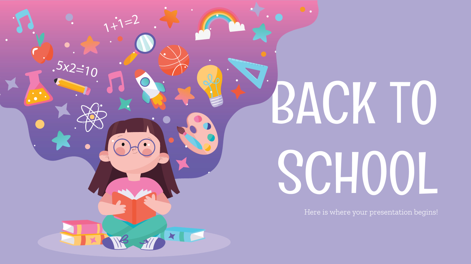 Back To School Social Media Theme For Google Slides And For Back To School Powerpoint Template