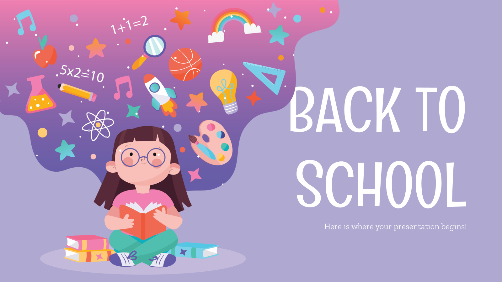 Back To School Social Media Theme For Google Slides And for Back To School Powerpoint Template