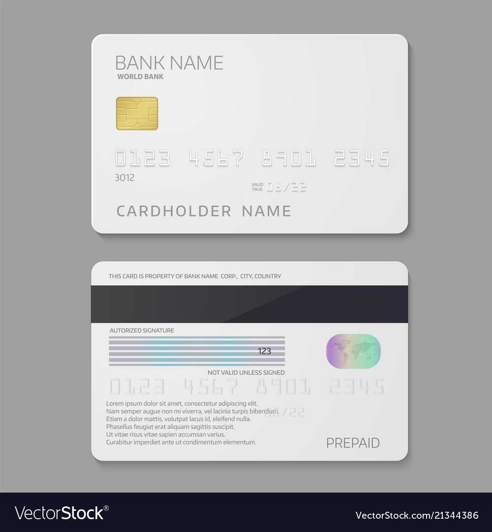 Bank Credit Card Template Throughout Credit Card Templates For Sale