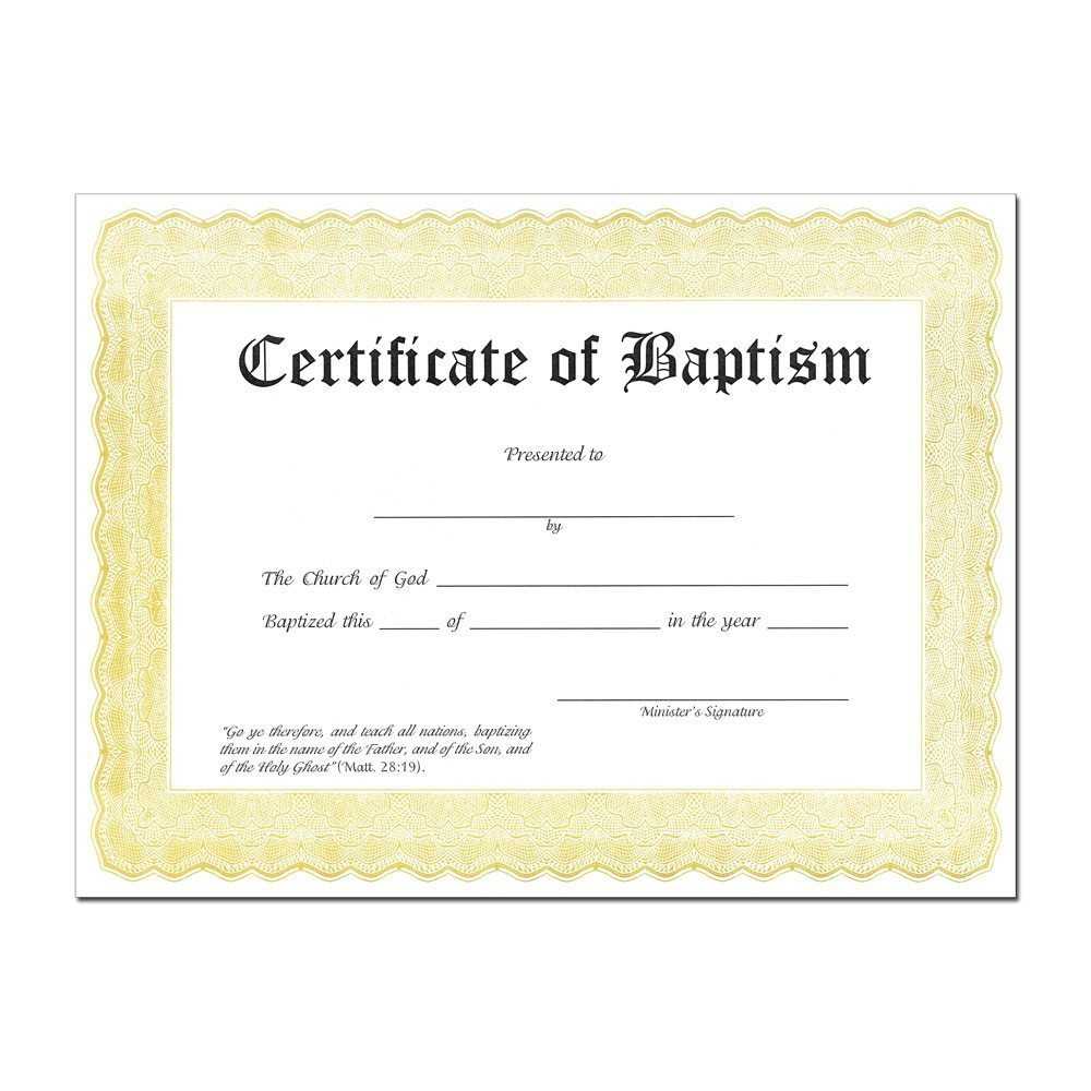 Baptism Certificate – Karati.ald2014 For Roman Catholic Baptism Certificate Template