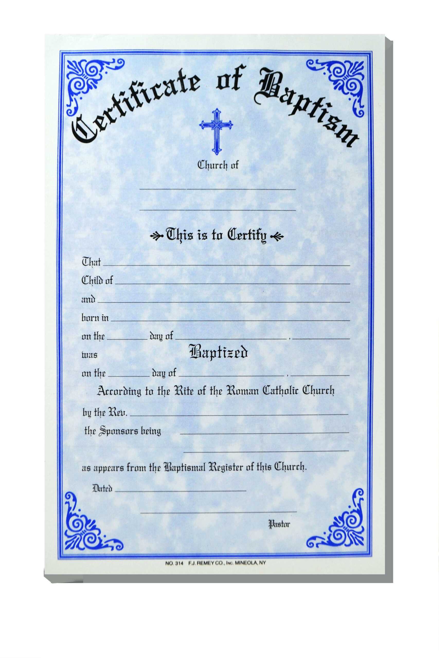 Baptism Certificate Template Word – Heartwork Intended For Baptism Certificate Template Download