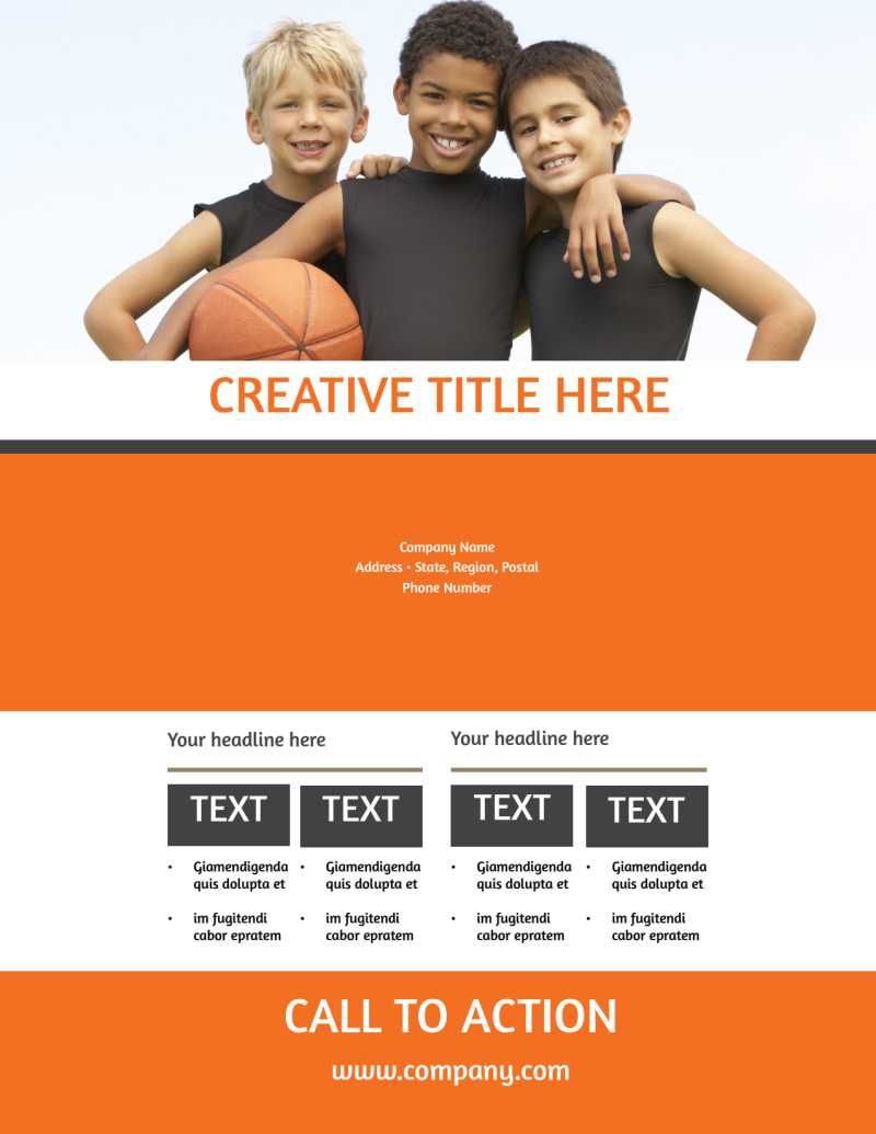 Basketball Camp Flyer Template Pertaining To Basketball Camp Brochure Template