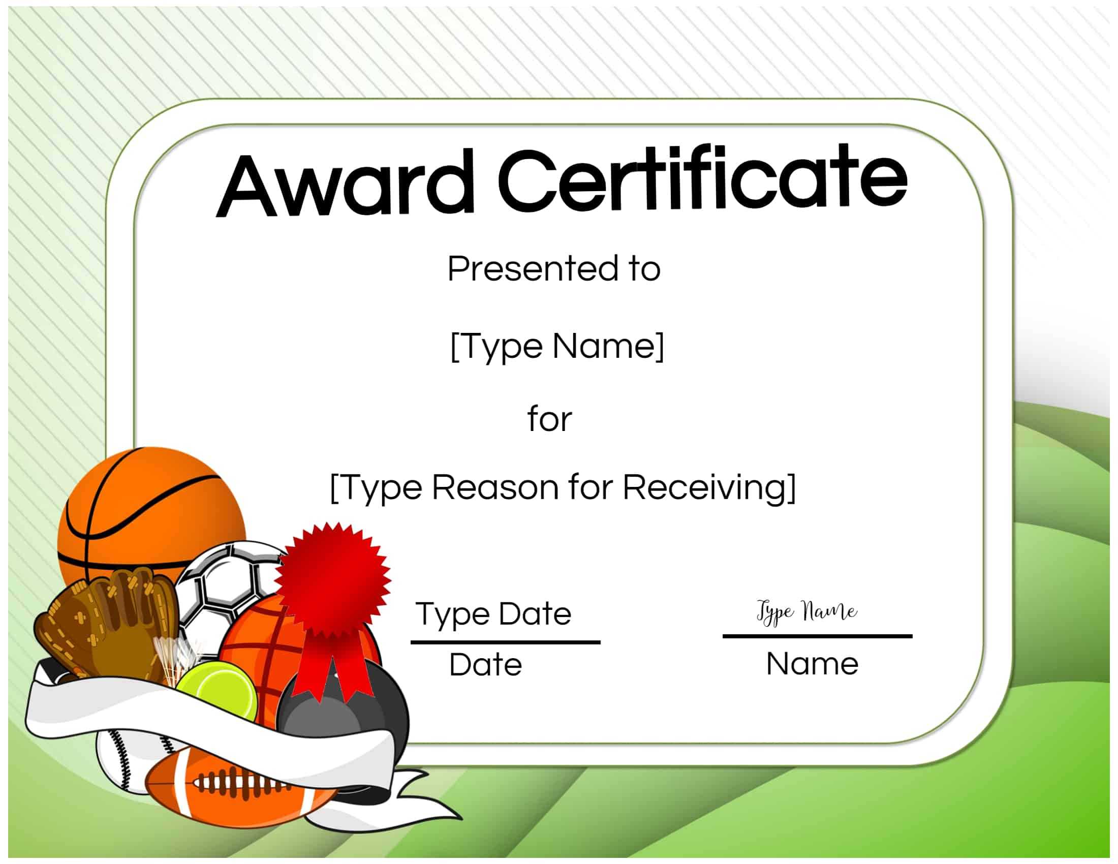 Basketball Certificates In Sports Award Certificate Template Word