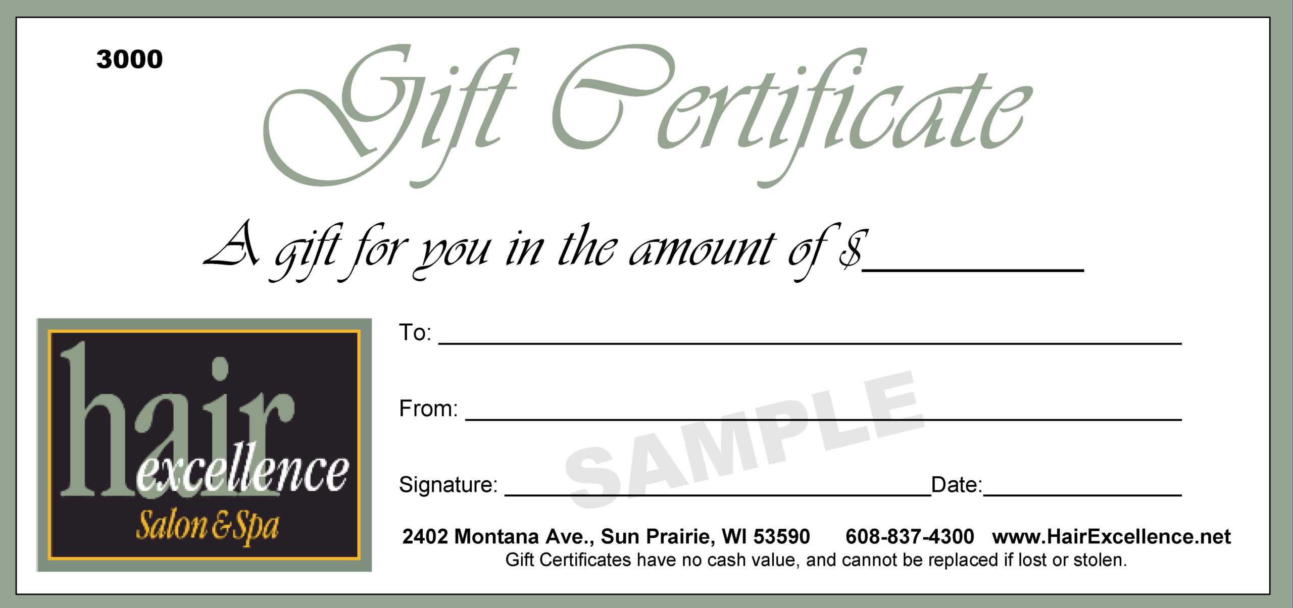 Beauty Salon Gift Certificate Template Free – Klauuuudia Regarding Salon Gift Certificate Template