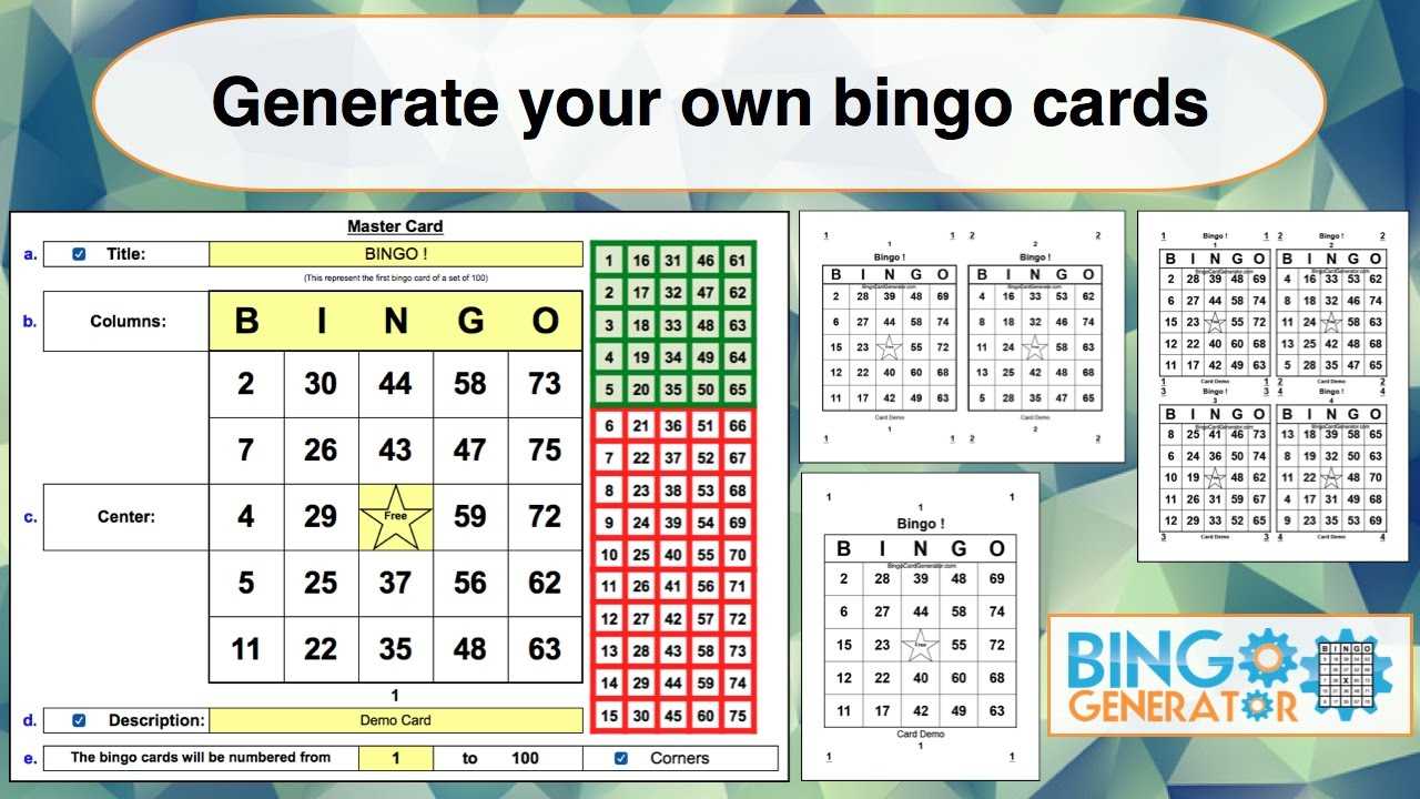 Bingo Card Generator Excel Tutorial Regarding Blank Bingo Card Template Microsoft Word